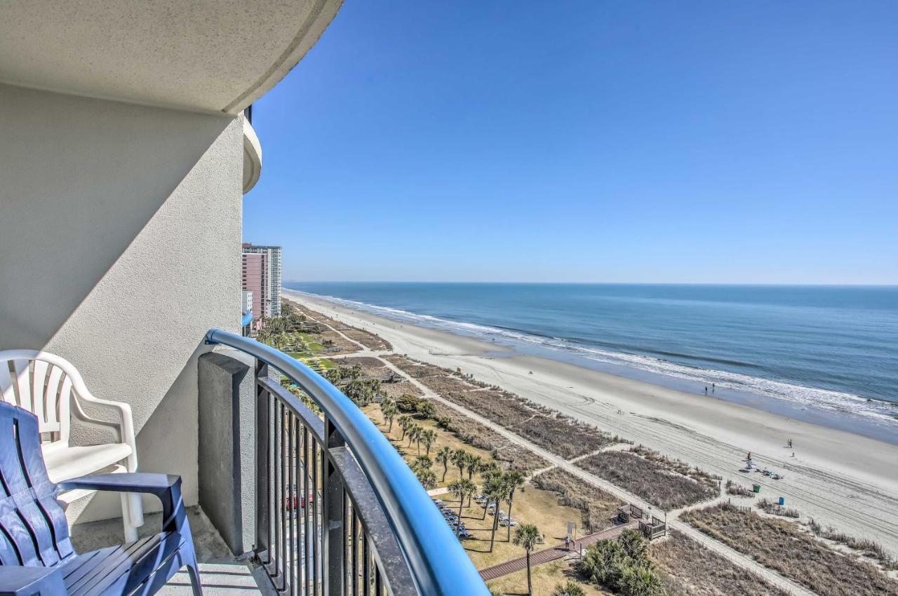 Airy Oceanfront Myrtle Beach Condo With Balcony Exterior photo